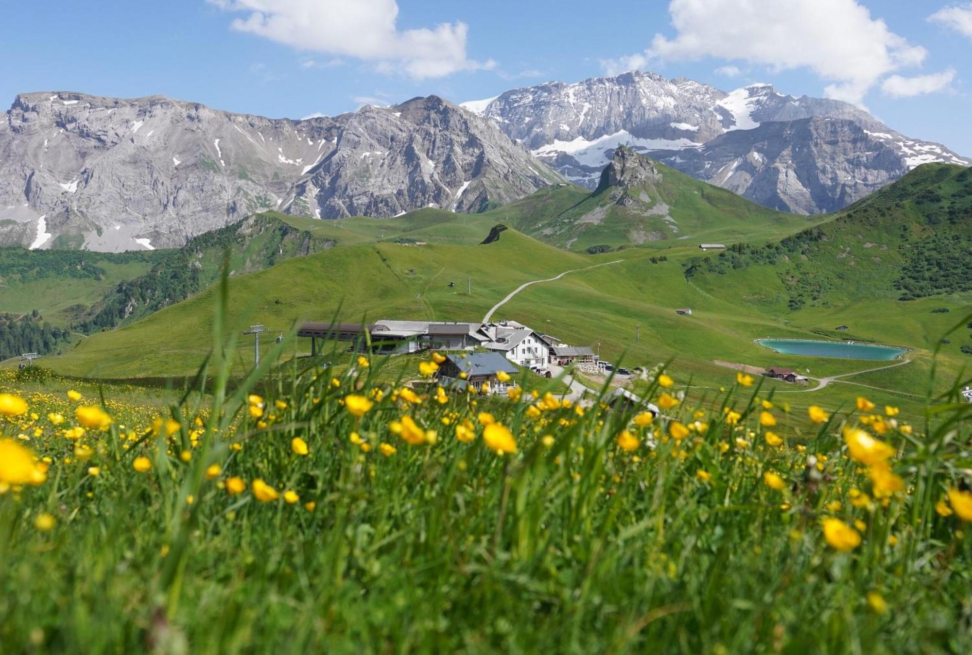 Berghotel Hahnenmoos Adelboden Eksteriør billede